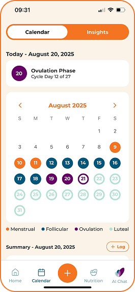 Effortless
Cycle Tracking